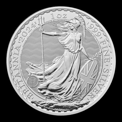Silbermünze Britannia Charles III 1 Unze/ 500 Stück regelbesteuert  